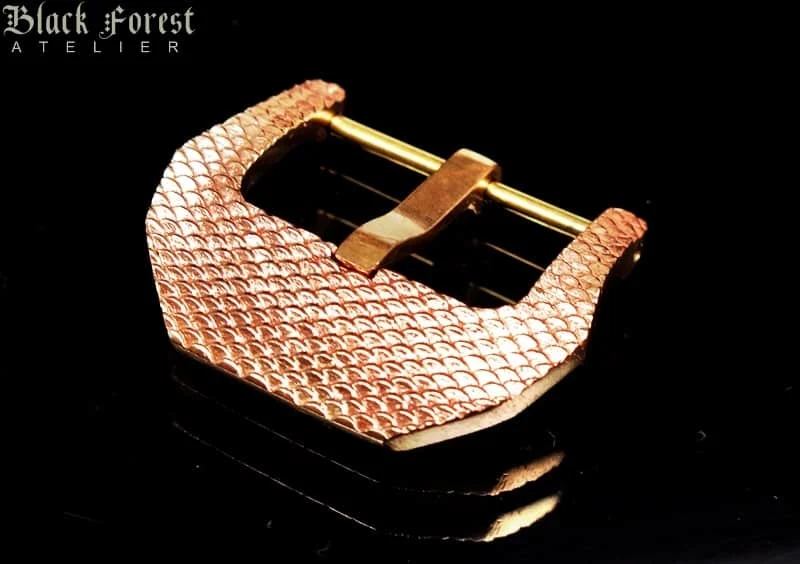 Fish Scale- Pink Bronze -Buckle for Seiko, Panerai, Maranez, Sevenfriday